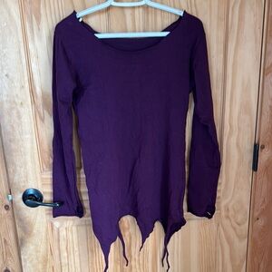 Women's Purple Long Sleeve Top